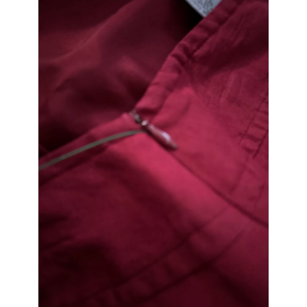 Jones Wear Womens Size 14 Linen Rayon Blend Red Short Skirt Side Zipper - Picture 4 of 8
